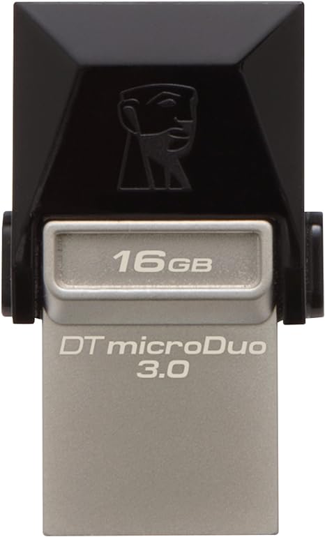 [KD10U] Kingston Digital 16GB Data Traveler Micro Duo USB 3.0 Micro USB OTG (DTDUO3/16GB) (Used)