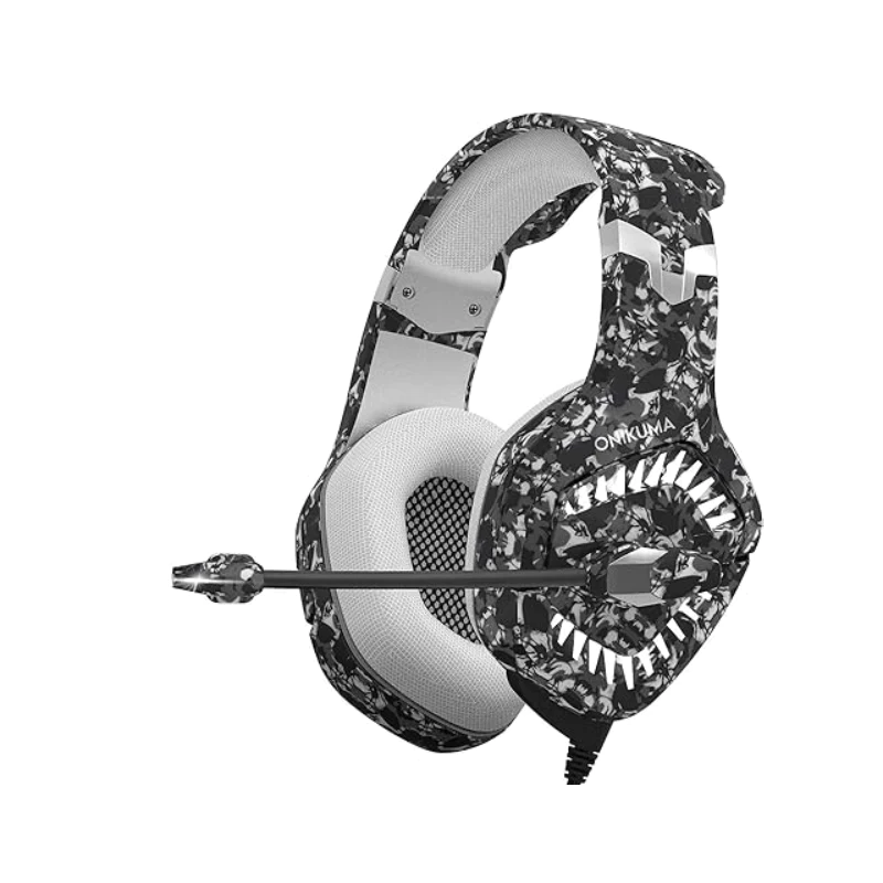 [OKP2N] ONIKUMA K1B Pro USB/3.5mm Wired RGB 3D Surround Gaming Headset with Mic - Army Black