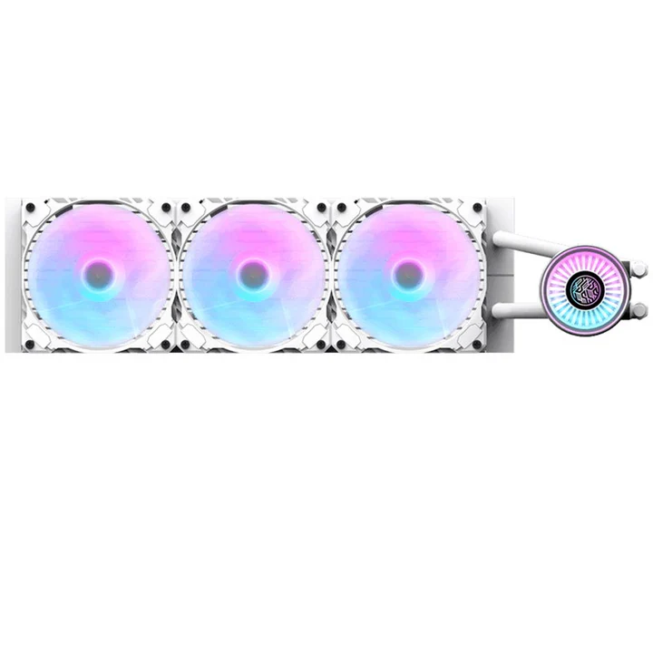 Aigo DarkFlash Nebula DN360 RGB All-In-One 360mm Liquid CPU Cooler - White