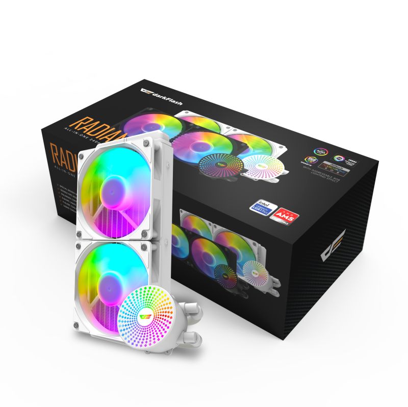 [RD20N] Radiant DC 240 Liquid CPU Cooler White