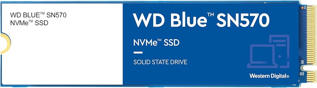 [WD10N] Western Digital 1TB WD Blue SN570 NVMe Internal Solid State Drive SSD - Gen3 x4 PCIe 8Gb/s, M.2 2280, Up to 3,500 MB/s