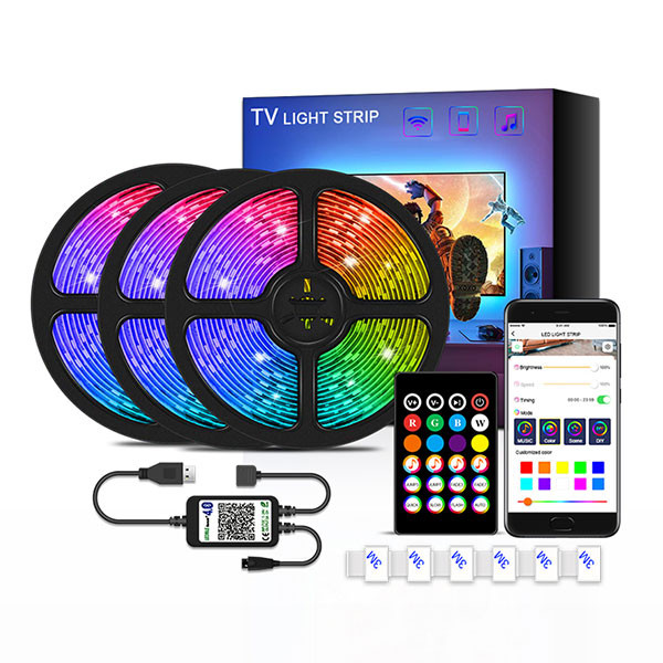[B5T0U] BLUETOOTH 5V TV LED STRIP 3М WITH USB, SET (Used)