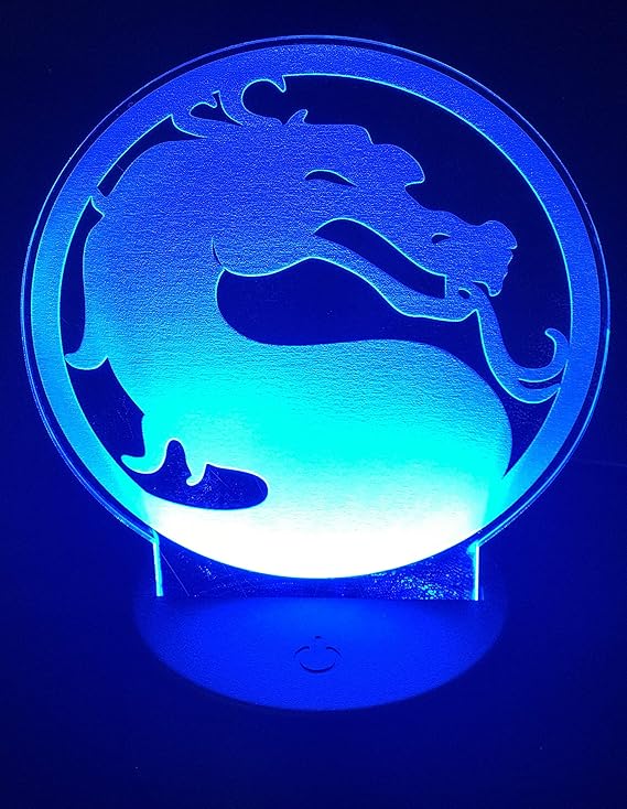 [L3N9N] Light 3D night Dragon logo