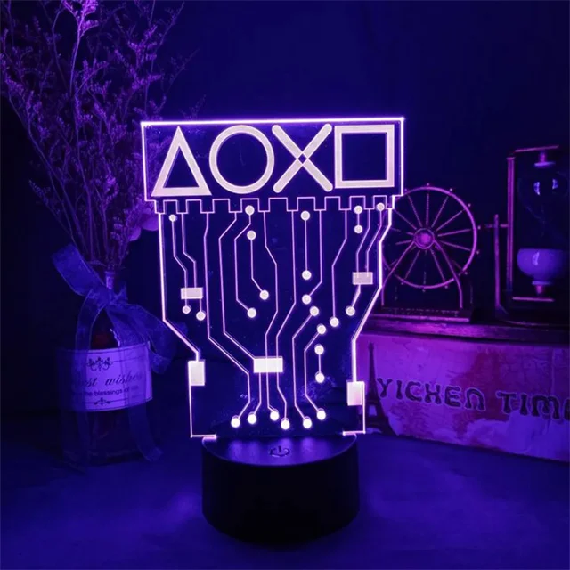 [L3N7N] Light 3D night PS Logo electric