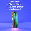 Pickup Rhythm Light Music Level Indicator RGB Colorful Sound Control Voice Activated Light Music Ambient LED Lamp Bar for Desktop