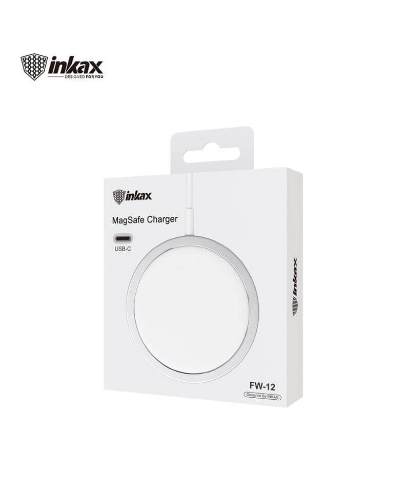 Inkax Magsafe 15W Magnetic Wireless Charger for Iphone with Type C Port FW-12