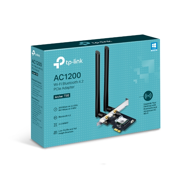 [TLA1U] TP Link AC1200 WiFi Bluetooth 4.2 PCIe Adapter (مستعمل)