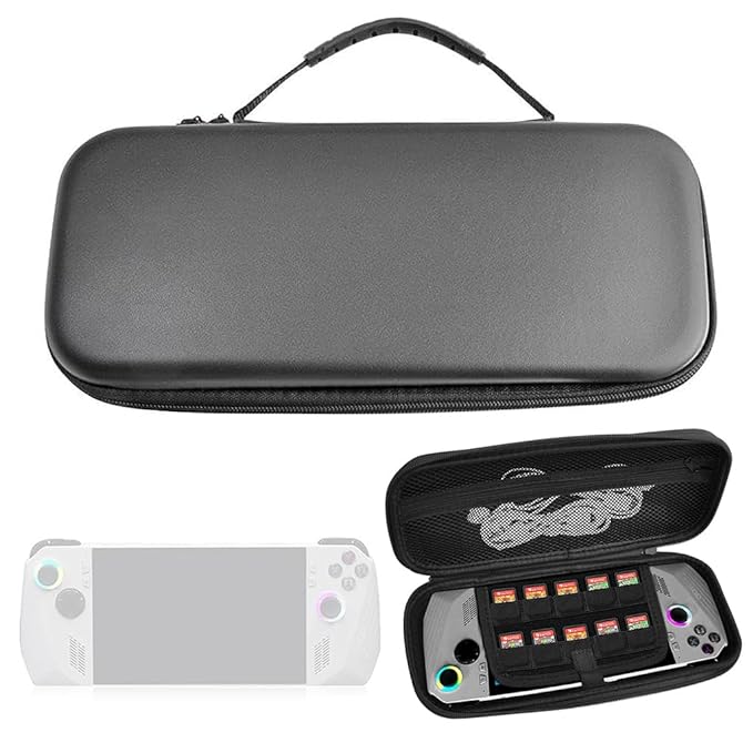 [HCC0U] Hard Carrying Case for Rog Ally Console,Compatible with Rog Ally Handheld Travel Protective Handbag EVA Shockproof Storage Bag (مستعمل)