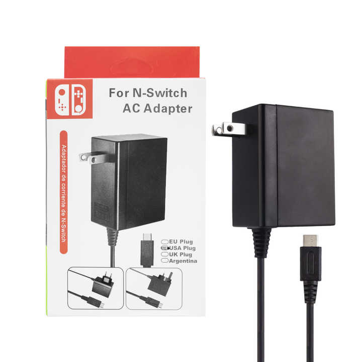 [AAEUN] AC Adapter EU USA UK Plug For Nintendo Switch / Switch Lite Charger Power Supply Cable N-SH0001