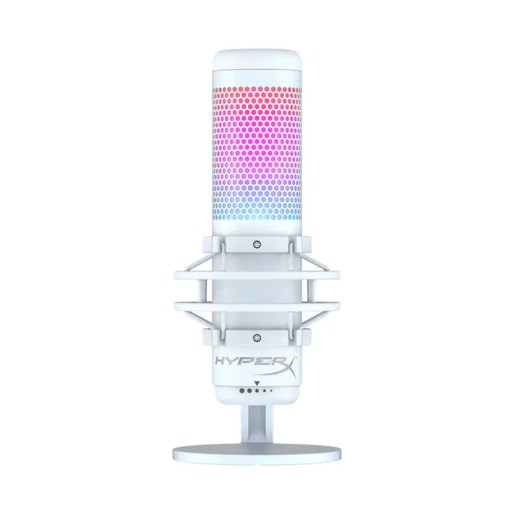 [HQSUU] HyperX QuadCast S USB Microphone - WHITE (مستعمل)