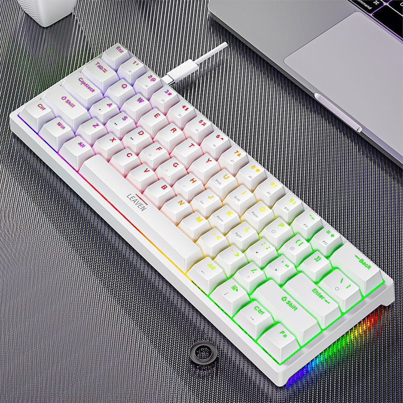 [LKW0N] LEAVEN K620 Wired Mechanical Keyboard - White