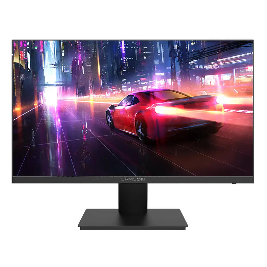 [GG2VU] GAMEON GOB24FHD75IPS 24 Inch , FHD, 75Hz, 4ms, HDR, Flat IPS, HDMI Ports, GSync & Free Sync, Edge-lit LED Screen, VESA, Fix Stand, Speakers, Black (مستعمل)