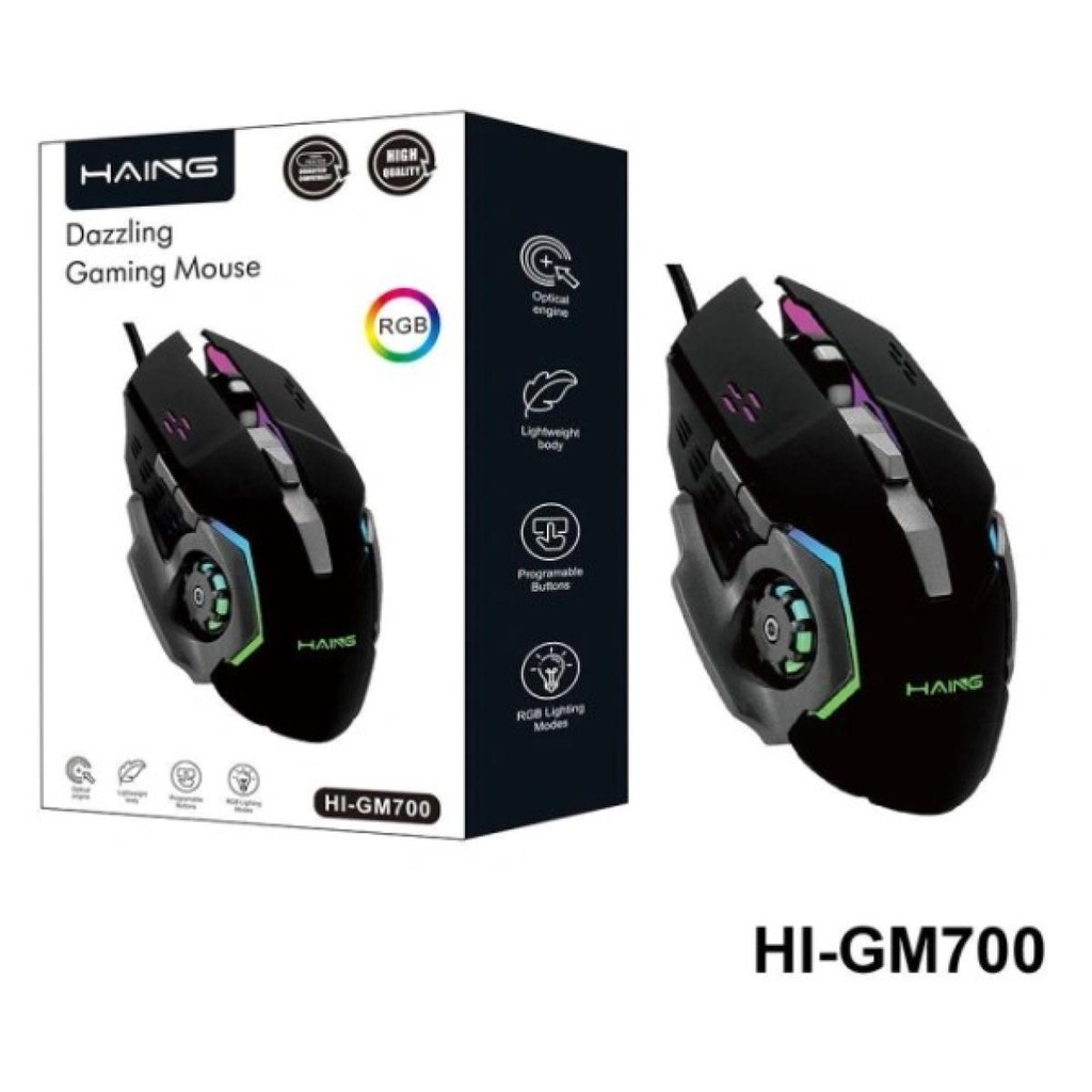 [HHU0N] HAING HI-GM700 USB Wired Gaming Mouse
