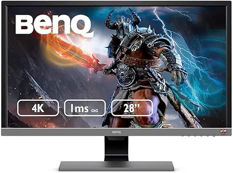 [BEGMU] BenQ EL2870U Gaming Monitor 28" 4K UHD 1ms 60 Hz | TN | AMD FreeSync | Eye-Care Tech | Anti-Glare | Brightness Intelligence (مستعمل)