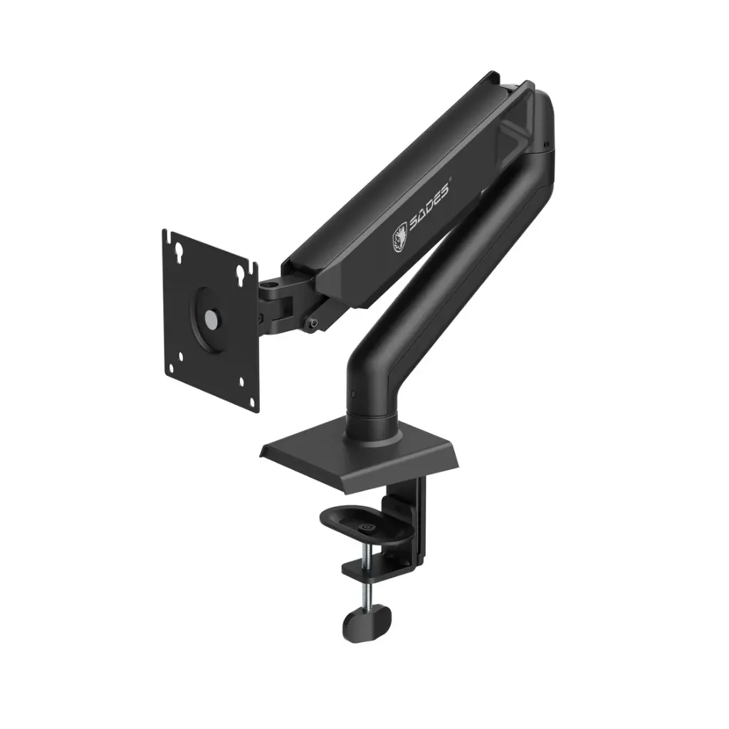 Sades Viper SA-MA01 Single Monitor Mount Arm (Max size 32"/9KG Per ARM) - Black 