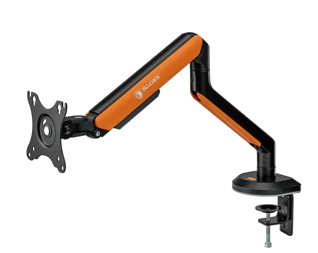 [SAS3N] Sades Apep SA-MA02 Single Monitor Mount Arm (Max size 32"/9KG Per ARM) - Orange 