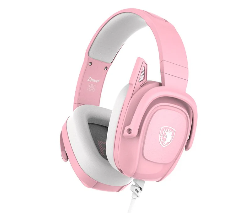 SADES Zpower Multiplatform Gaming Headset SA-732 - Pink 
