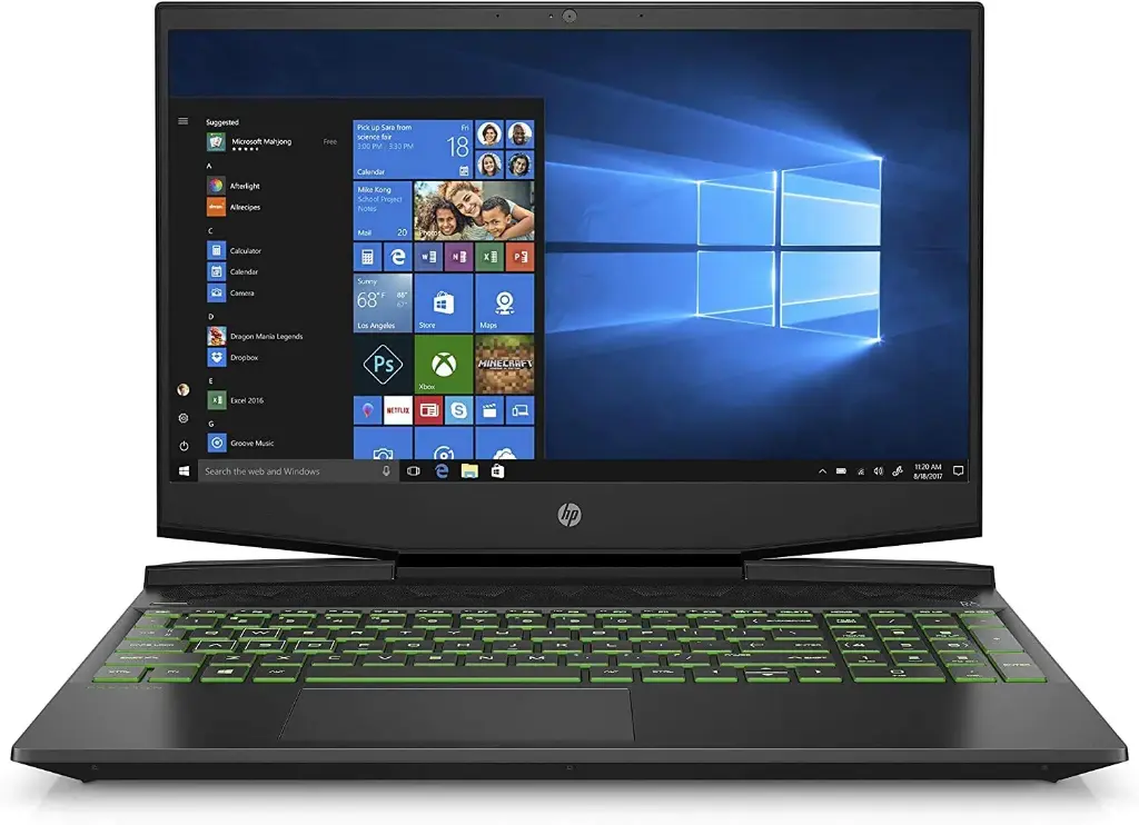 [HPG0U] HP Pavilion Gaming 15.6 Inch Micro EDGE Laptop, Intel Core i5 9300H Processor, NVIDIA GeForce GTX 1650 4 GB , 8 GB SDRAM, 256 GB SSD, Windows 10 Home 15 dk0020nr, Shadow Black/Acid Green
