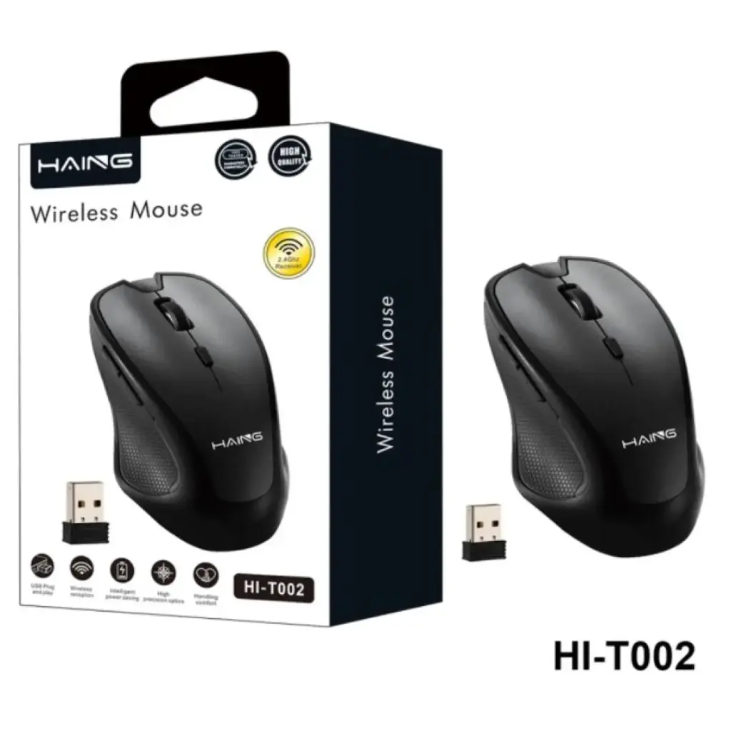 HAING HI-T002 2.4G Wireless Mouse with Type-C Connector 