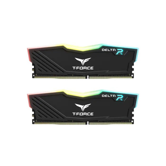 [TTD1N] TeamGroup T-Force DELTA RGB 16GB (2x8GB) DDR4 3600MHz CL18 Memory Kit - Black