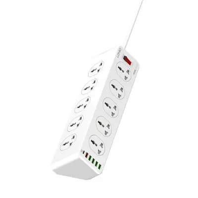 [LSP4N] LDNIO SC10610 Power Socket PD 20W Fast Charging Smart Power Strips 10 Universal Standard Charging Power Extension