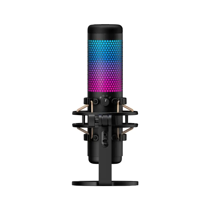 [HQSCU] HyperX Quadcast S Customizable Lighting RGB USB Microphone - Black/Grey (Used)