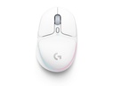 Logitech G705 Customizable Light synch RGB Lighting, Lightspeed Wireless/Bluetooth/Wired Lightweight Gaming Mouse For PC & Mac - White Mist