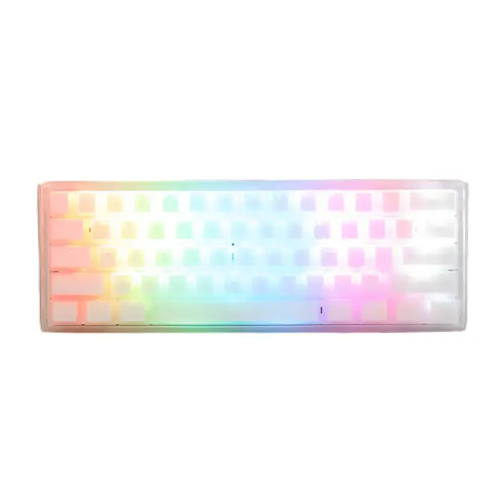 [DO30U] DUCKY ONE 3 MINI HOT SWAP Switch Cherry RGB Wired Mechanical Gaming Keyboard Arabic - Aura White (Used)