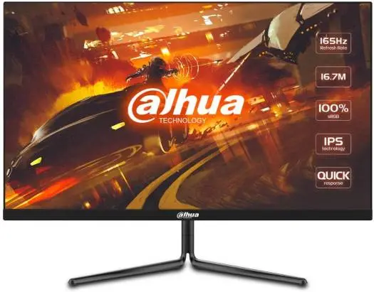 [DL23U] Dahua LM24-E231 24" FHD Fast IPS Gaming Monitor, 165Hz Refresh Rate, 1ms Response Time,RGB, HDMI  2, DP x 1, Black | DHI-LM24-E231A (مستعمل)