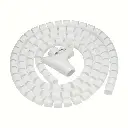 Cable Management Sleeve in White
