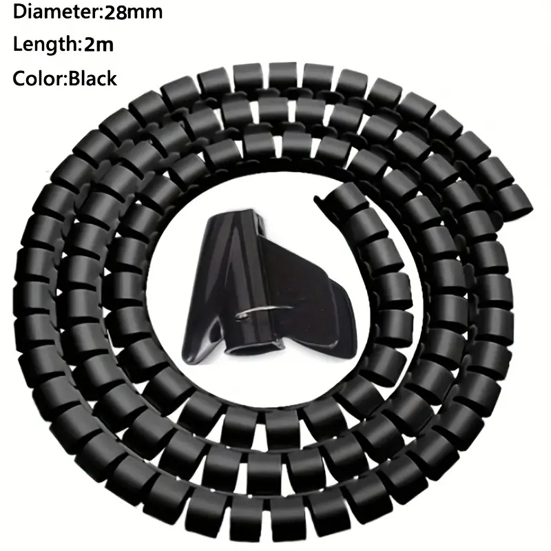 Cable Management Sleeve in Black