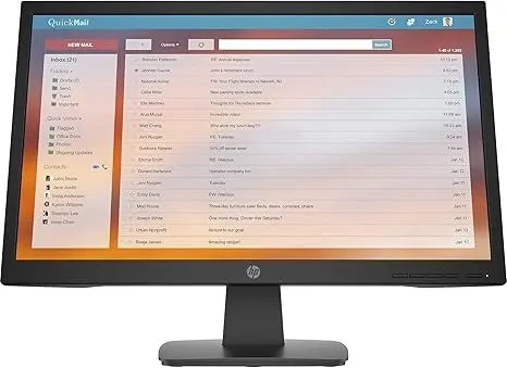 HP P22v G4 21.5" Full HD LED LCD Monitor 22" Class - 5 ms On/Off - 60 Hz - HDMI - Black