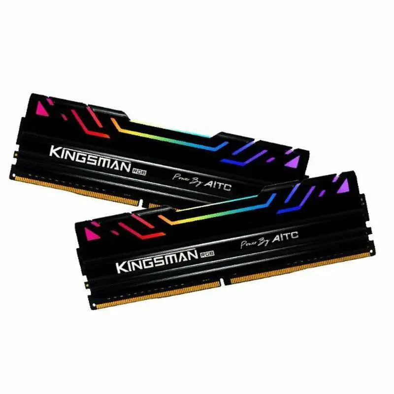 KINGSMAN GAMING AITC 32GB (16X2) DDR4 3200Mhz RGB DUAL CHANNEL RAM KIT BLACK