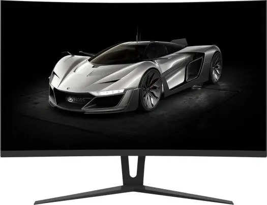 GameMax GMX27C144, 27 inch LED 144Hz Gaming Curved Monitor - Full HD 1080p, 4ms Response - Black | GMX27C144
