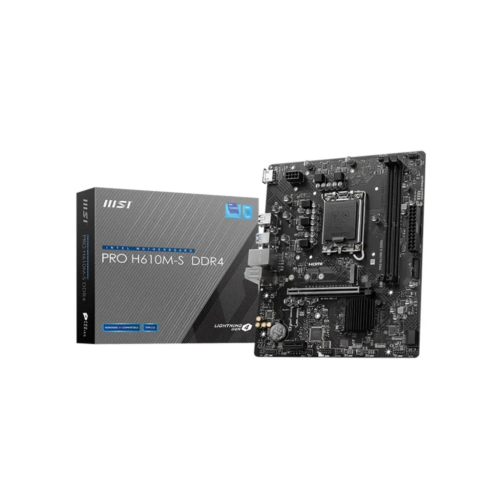 MSI PRO H610M-S DDR4 mATX Motherboard 