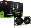 MSI GeForce RTX 4070 VENTUS 2X OC Graphics Card, 12GB GDDR6X 192-bit Memory, 2505 MHz Boost Clock, 5888 CUDA Cores, 21 Gbps Memory Speed, PCI Express Gen 4, DisplayPort x 3HDMI x 1 