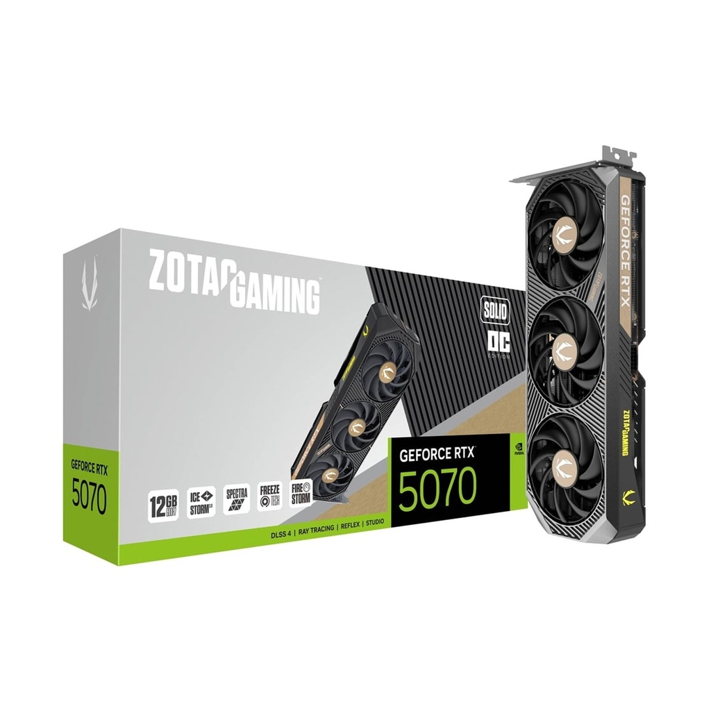 [NS028208] Zotac Geforce RTX 5070 12GB Solid OC Edition GDDR7 Graphic Card