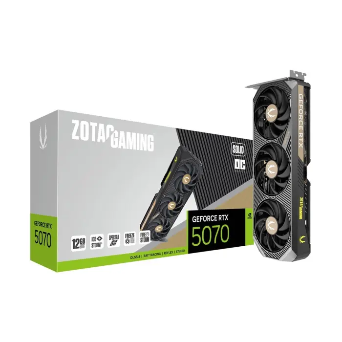 Zotac Geforce RTX 5070 12GB Solid OC Edition GDDR7 Graphic Card