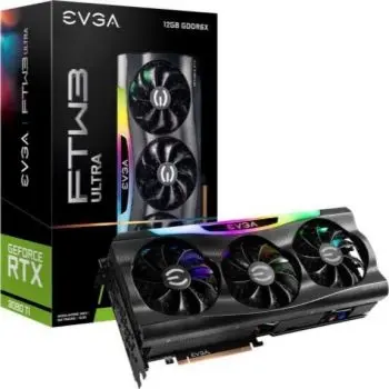EVGA GeForce RTX 3080 Ti FTW3 Ultra Gaming - 12GB GDDR6X, 384 bit, PCIe 4.0, 1 x HDMI 2.1, 3 x DisplayPort 1.4a, iCX3 Technology, ARGB LED, Metal Backplate, Graphics Card