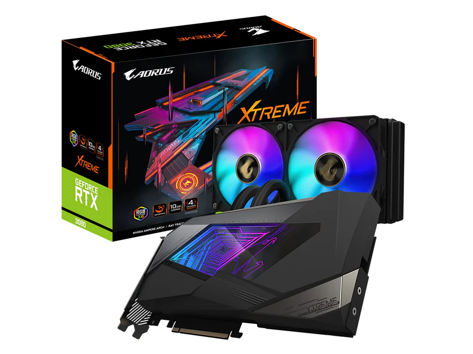 [GGR1U] Gigabyte GeForce RTX 3080 AORUS XTREME WATERFORCE 10G