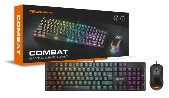 [CCM0N] Cougar COMBAT Mechanical Keyboard & Mouse Gaming Combo 
