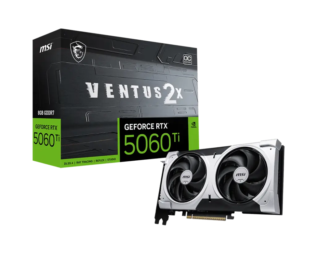 [MR50N] MSI RTX 5060 Ti Ventus 2X OC Plus 8GB GDDR7 Graphics Card