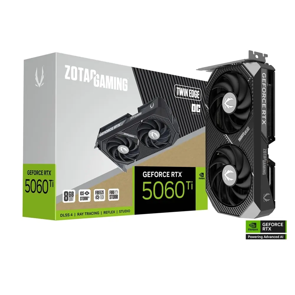 ZOTAC 8GB GAMING GeForce RTX 5060 Ti Twin Edge OC VGA Graphic Card 