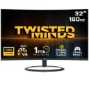 Twisted Minds Eclipse Series Curved 32" FHD - 180HZ 1ms Fast VA Gaming Monitor 