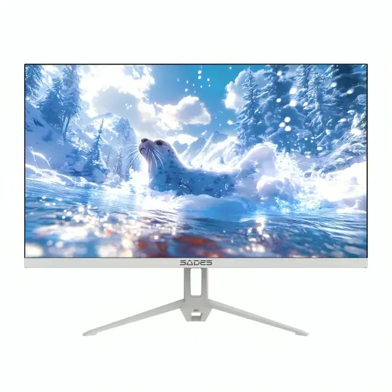 [SSG1U] SADES SA-F01F22B Gaming Monitor | 22" | FHD | 120HZ | HDMI 2.1 | IPS | 1ms (مستعمل, أبيض)