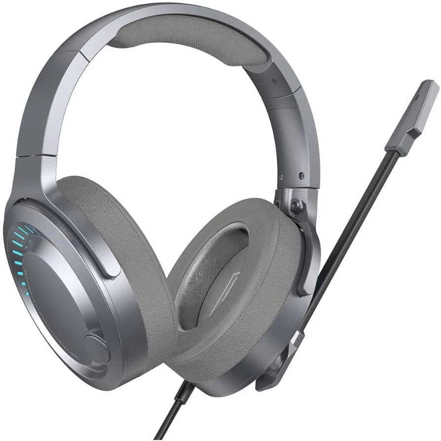 [BD34N] Baseus D05 3D Stereo Gaming Headphones with HD Microphone, Colorful LED Light and Type-C Connector (أزرق)