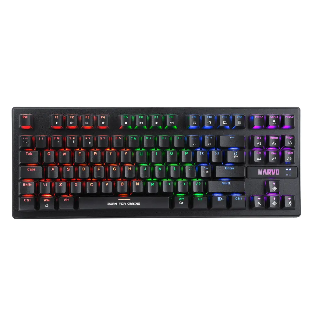 [MSK0N] Marvo Scorpion KG901 USB RGB LED Compact Mechanical Gaming Keyboard