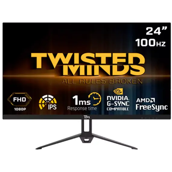 [TMT6U] Twisted Minds TM24FHD100IPS Gaming Monitor | 24" | FHD | 100 Hz | 1 ms | IPS (Used)