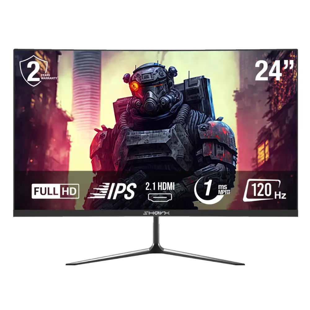 [S2J4N] Sharx 24″ JAWS 24F120I 120Hz 1ms IPS FHD HDMI 2.1 Speaker Gaming Monitor
