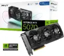 PNY GeForce RTX 5070 OC Triple Fan Graphics Card, 12GB GDDR7 192-Bit Memory, 2.16 GHz Base Clock, 28 Gbps Memory Speed, 6144 CUDA Cores, PCI-Express 5.0 | VCG507012TFXPB1-O 